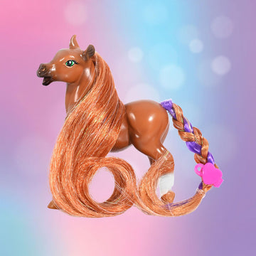 Breyer Horses Mane Beauty Li'l Beauties | Penny - Horse | Brushable Mane and Tail | 4.25" L x 3.25" H | Model #B-MB-10377
