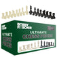 WE Games Bobby Fischer Ultimate Chess Pieces Set, Staunton Plastic Tournament Chess Set - Extra Queens, Triple Weighted