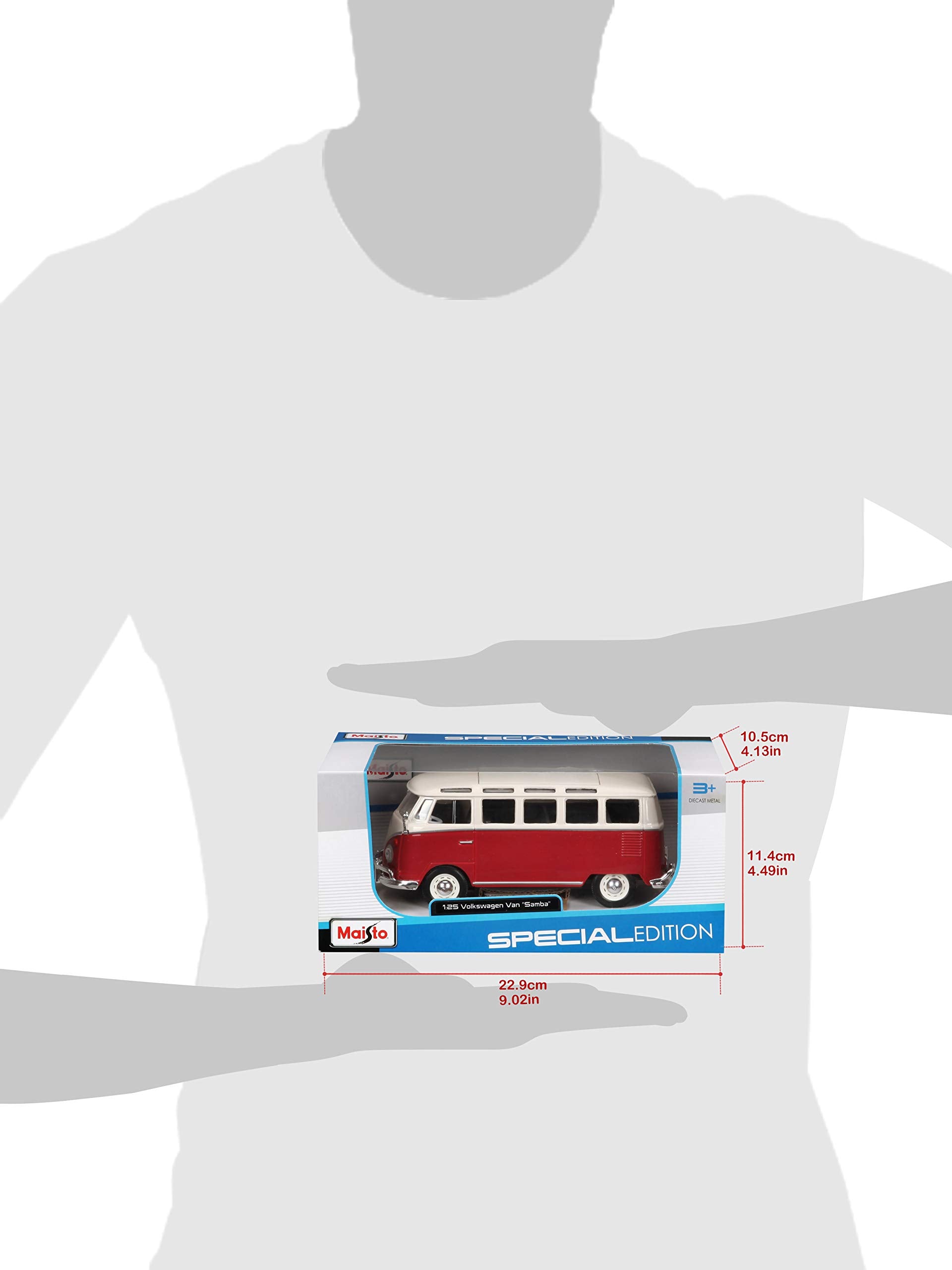 Maisto 31956 - VW Bus Samba 1:25, Colors May Vary