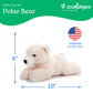 The Petting Zoo Polar Bear Stuffed Animal Plushie, Gifts for Kids, Earth Keeperz Wildlife Animals, Zoologee White Polar Bear Plush Toy, 10 inches