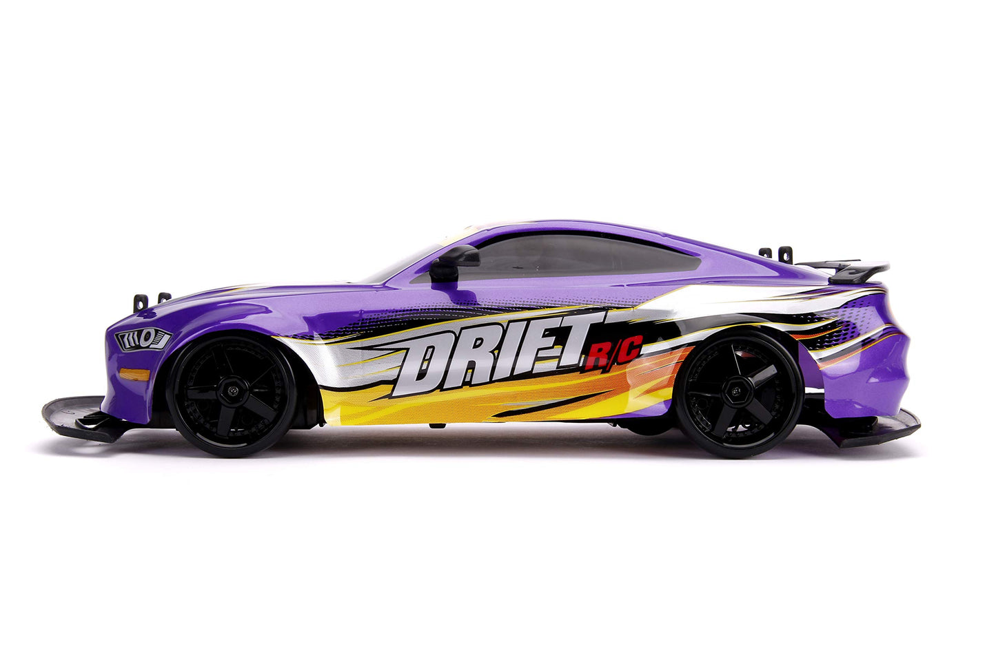 Jada Toys Bigtime Muscle 1:10 2018 Ford Mustang GT Widebody Drift RC Remote Control Car 2.4 GHz, Toys for Kids and Adults