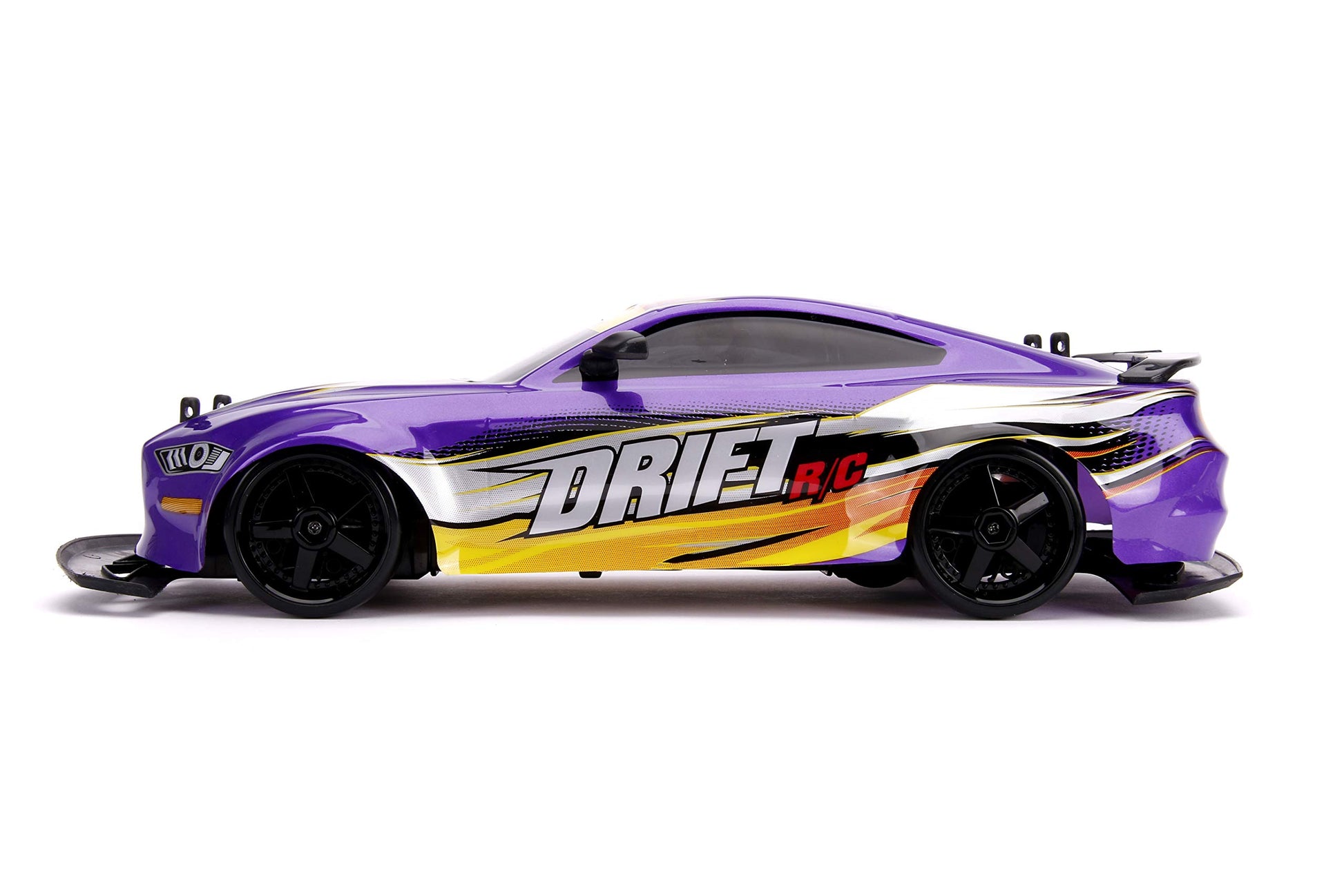 Jada Toys Bigtime Muscle 1:10 2018 Ford Mustang GT Widebody Drift RC Remote Control Car 2.4 GHz, Toys for Kids and Adults