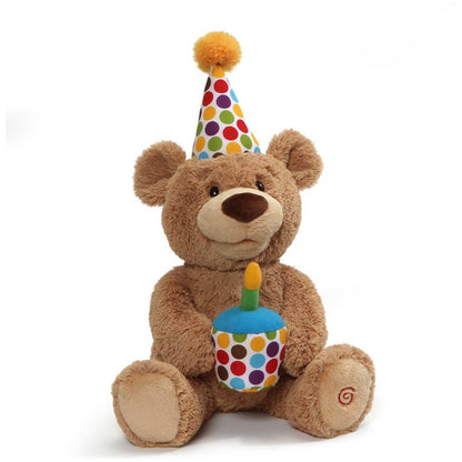 GUND Happy Birthday Bear 10-Inch Musical Singing Plush for Ages 0+