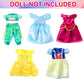 18 inch Girl Doll Dress Accessories-5 Sets Cosplay Princess Dress Fits 18 inch Girl Dolls (SET1)