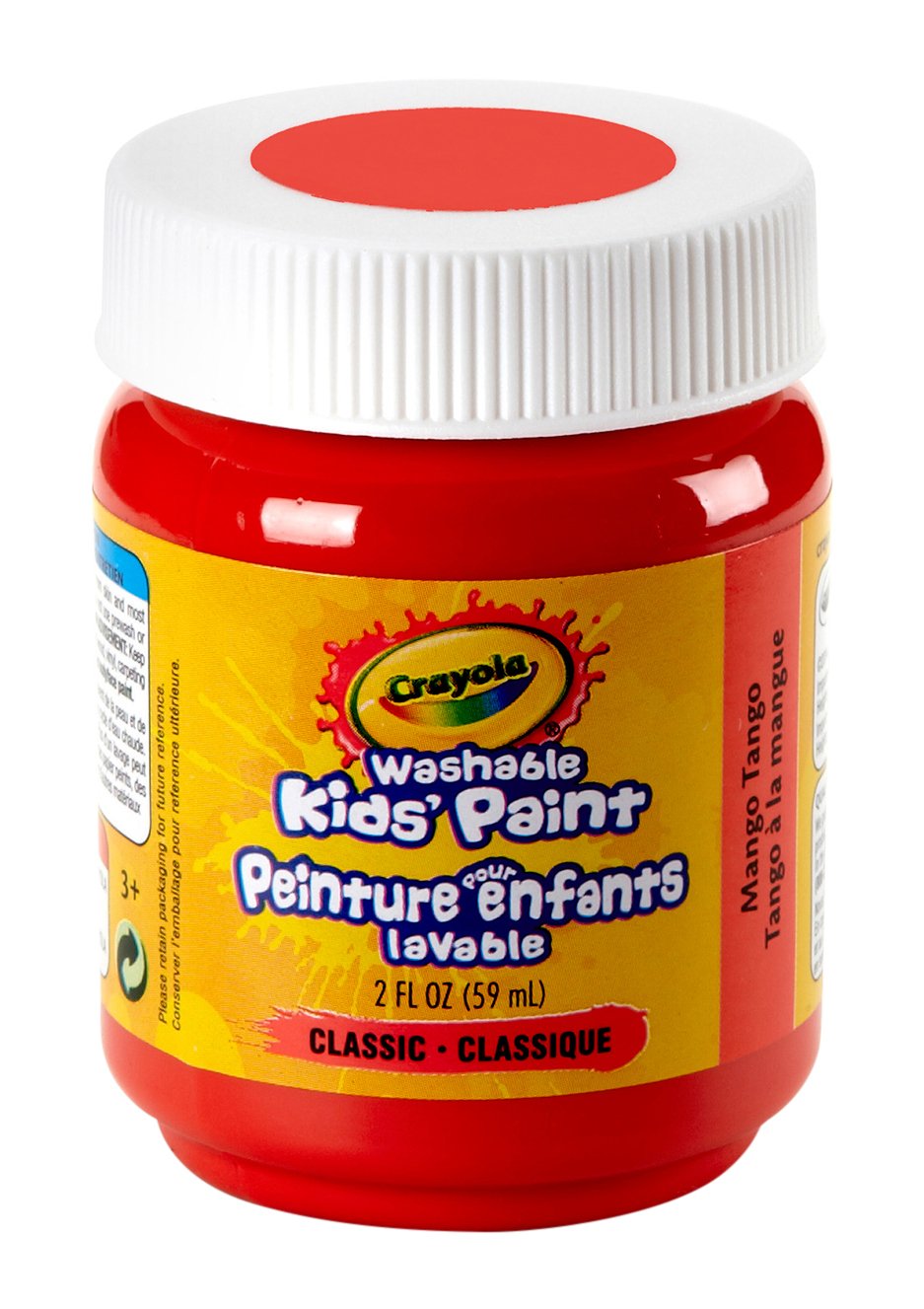 Crayola Washable Kids Paint, 2 oz, Mango Tango