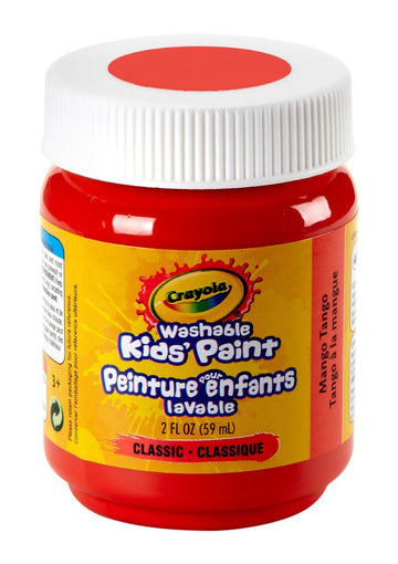 Crayola Washable Kids Paint, 2 oz, Mango Tango