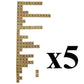 500 Wood Letter Tiles - 5 Full Sets of 100 Letters by SciencePurchase