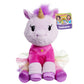 Just Play EK World 7-inch Small Unicorn Plush Stuffed Animal, Pink Star Shirt and Rainbow Skirt, Soft Fabric, Kids Toys for Ages 3 Up
