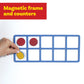LEARNING ADVANTAGE Giant Magnetic Foam Ten Frames with 20 Disks