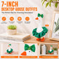 12 PCS Desk Goose Outfits, 7 Inch Holiday Mini Porch Goose Outfits Cute Dresses Bows Funny Desktop Goose Clothes Costume Small Goose Outfit