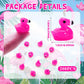Mini Resin Ducks, 300 Pcs Tiny Ducks, Pink Flamingo Figurine, Resin Animals Toy for Cake Topper, Garden, Dollhouse, DIY Crafts, Party, Aquarium Decor