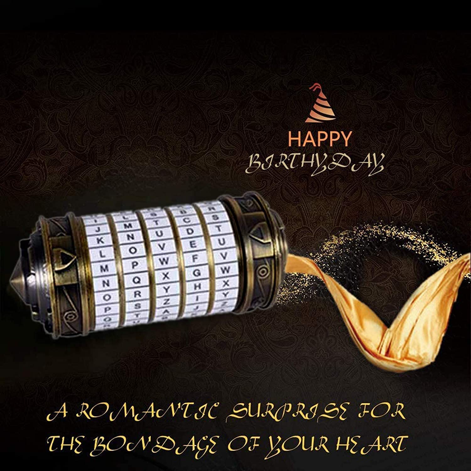 WHRMQ The Mini Da Vinci Code Cryptex Lock,Revomaze,Toy Interesting Gifts for Her or Him to All Festivals Occasions Such as Birthday or The Other
