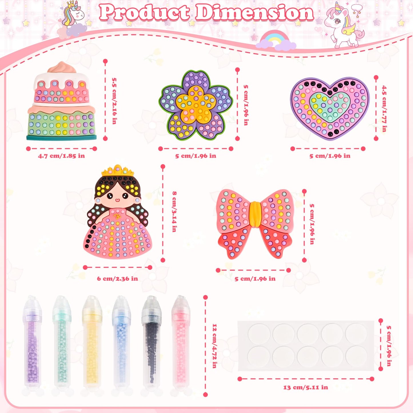 YoFellas DIY Bead Art & Mosaic Kit for Kids Ages 6-12 - Complete Craft Set with Bead Pens, Colorful Templates, and Fun Stencils - Creative Arts