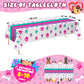 Newwiee 3 Pcs Puppy Paw Print Tablecloth Plastic Disposable Colorful Table Cover Dog Table Cloth Paw Print Party Supplies for Dog Pet Themed Party