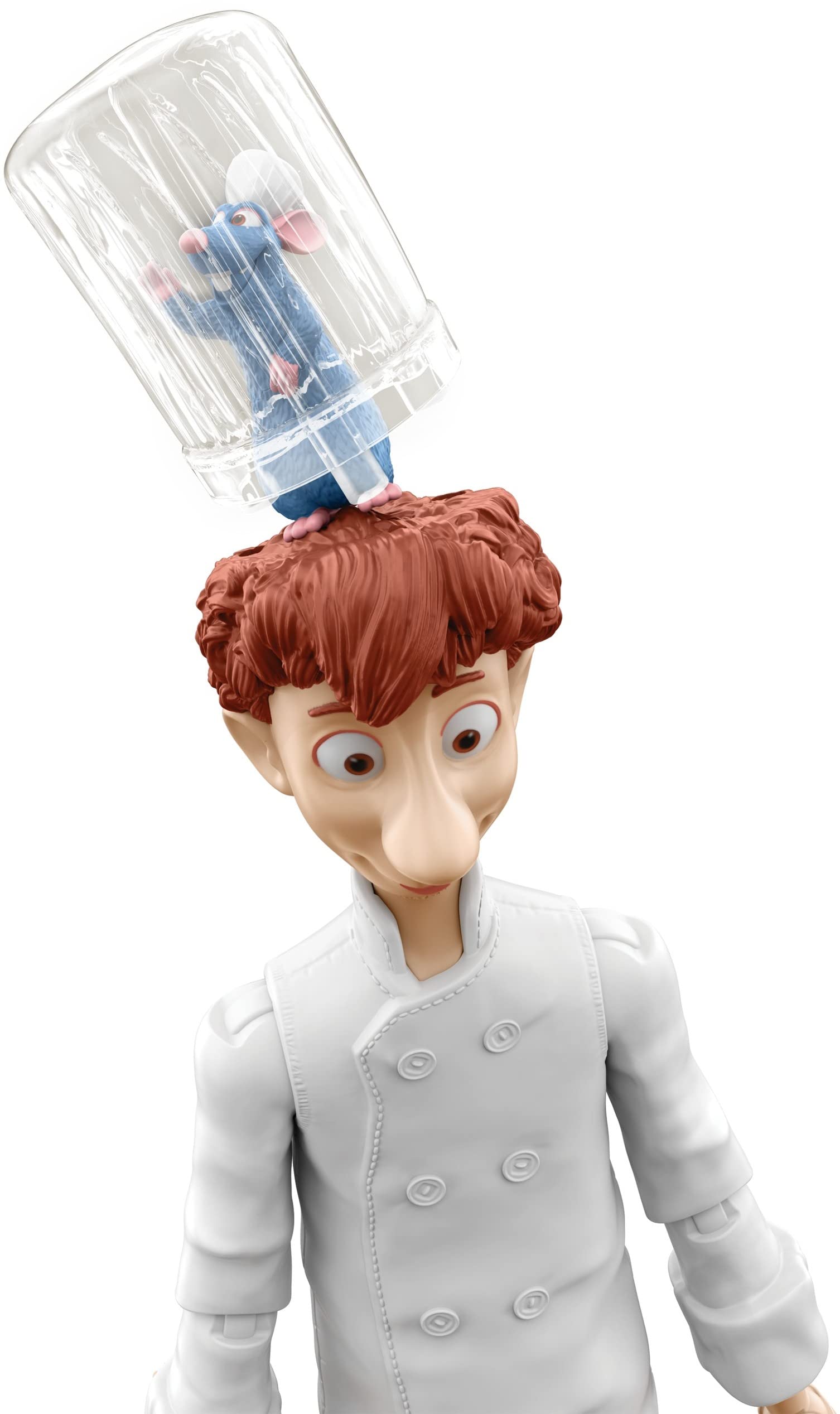 Disney Pixar Featured Favorites Ratatouille Pack with Posable Linguini Figure, Remy & Emile Figures & Accessories, Authentic Look, Collectors Gift