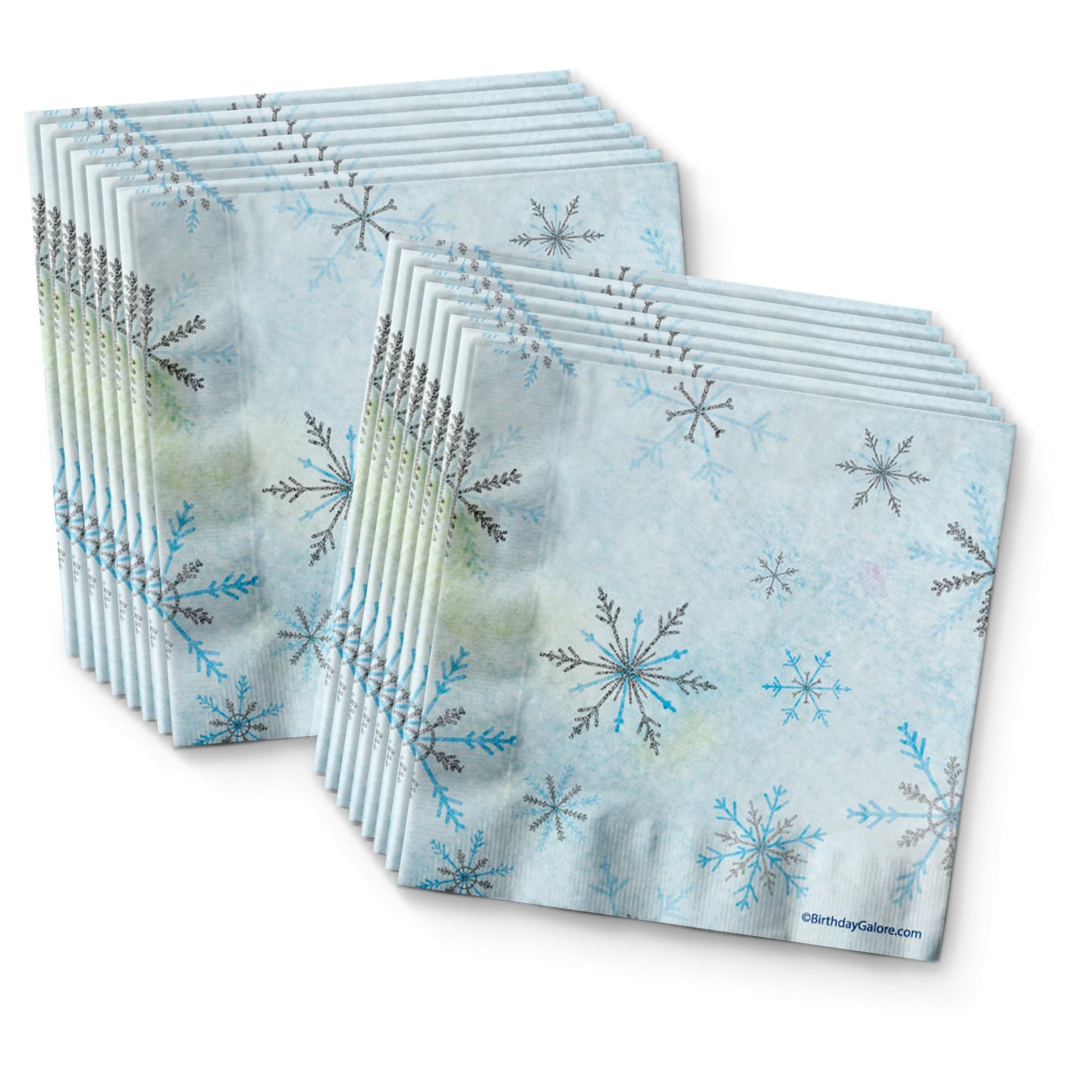 Snowman Winter Onederland First Birthday - 32 Piece Disposable Party Supplies - Decorations for Snowflake Boy's 1st Birthday Round Party Plates