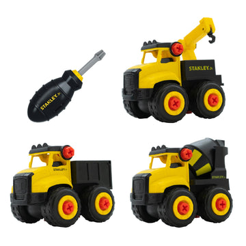 Stanley Jr. Red Toolbox Take Apart Dot 3 Piece Set