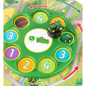 John Deere Go Johnny Go Board Game - Cooperative Farming Games for Game Night - John Deere Toys and Board Games - Farm Toy Games for Kids - Family