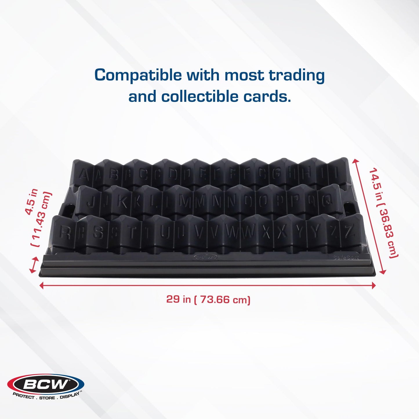 BCW SafeSort Card Sorting Tray - Organizer for Baseball, Trading, TCG, Deck, Game, and Collection Display