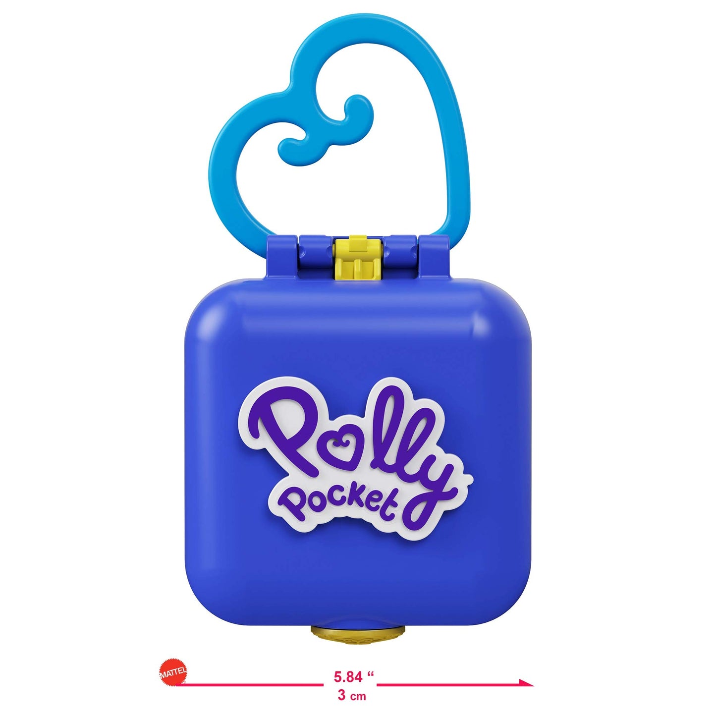Polly Pocket Shani Tropical Beach Compact with Mobile Ice Cream Cart, Surfboard, Dolphin Figure, Photo Customization, Micro Shani Doll & Sticker