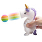 Hog Wild Unicorn Ball Popper Toy - Includes 4 Soft Foam Balls - Squeeze to Pop Air Powered Balls Up to 20 Feet - Launcher Safe for Indoor/Outdoor Play