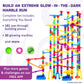 Marble Genius Marble Run Race Track - 300-Piece Multicolor Glow Extreme Set - STEM Building Toy & Marble Race Set for Kids Ages 4+