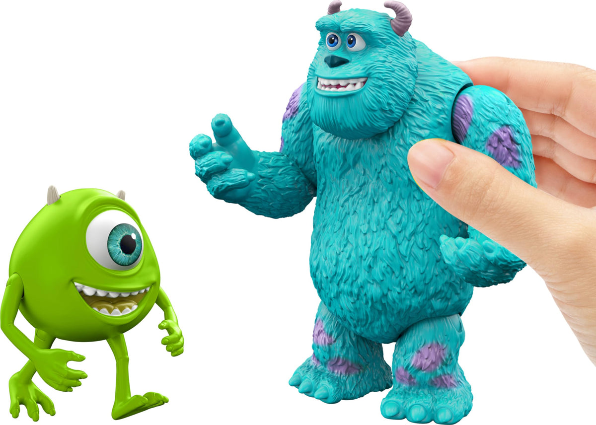 Mattel Disney and Pixar Monsters, Inc Storyteller Set with 3 Action Figures, Get Boo Home Collectible Toy Pack with Sulley, Mike & Boo