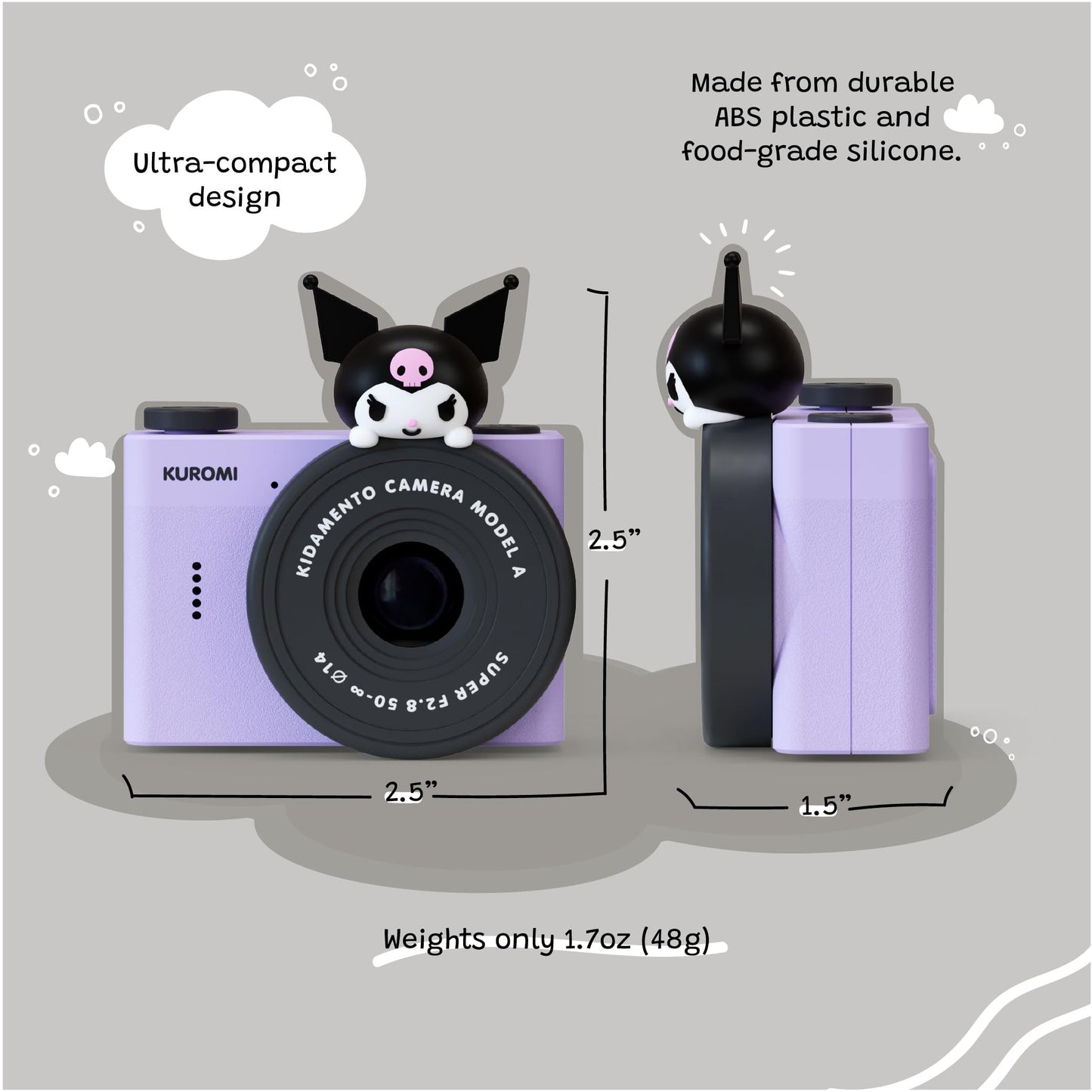 kiimento Ultra-Compact Kids Digital Camera & Video Camcorder for Ages 3-5 with Selfie Lens, 32GB Memory Card, Adjustable Soft Strap Lanyard, Scavenger