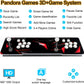 TOJASDN ? 35000 Games in 1 ? 70S Pandoras Box Arcade Game Console Retro Game Machine for Home PC & TV, 2-4 Players, 1280X720, Support 3D