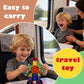 26PCS Mini Magnetic Tiles Building Blocks Set with Portable Iron Case, STEM Travel Toys for Kids Ages 3+, Educational Magnet Construction Puzzles
