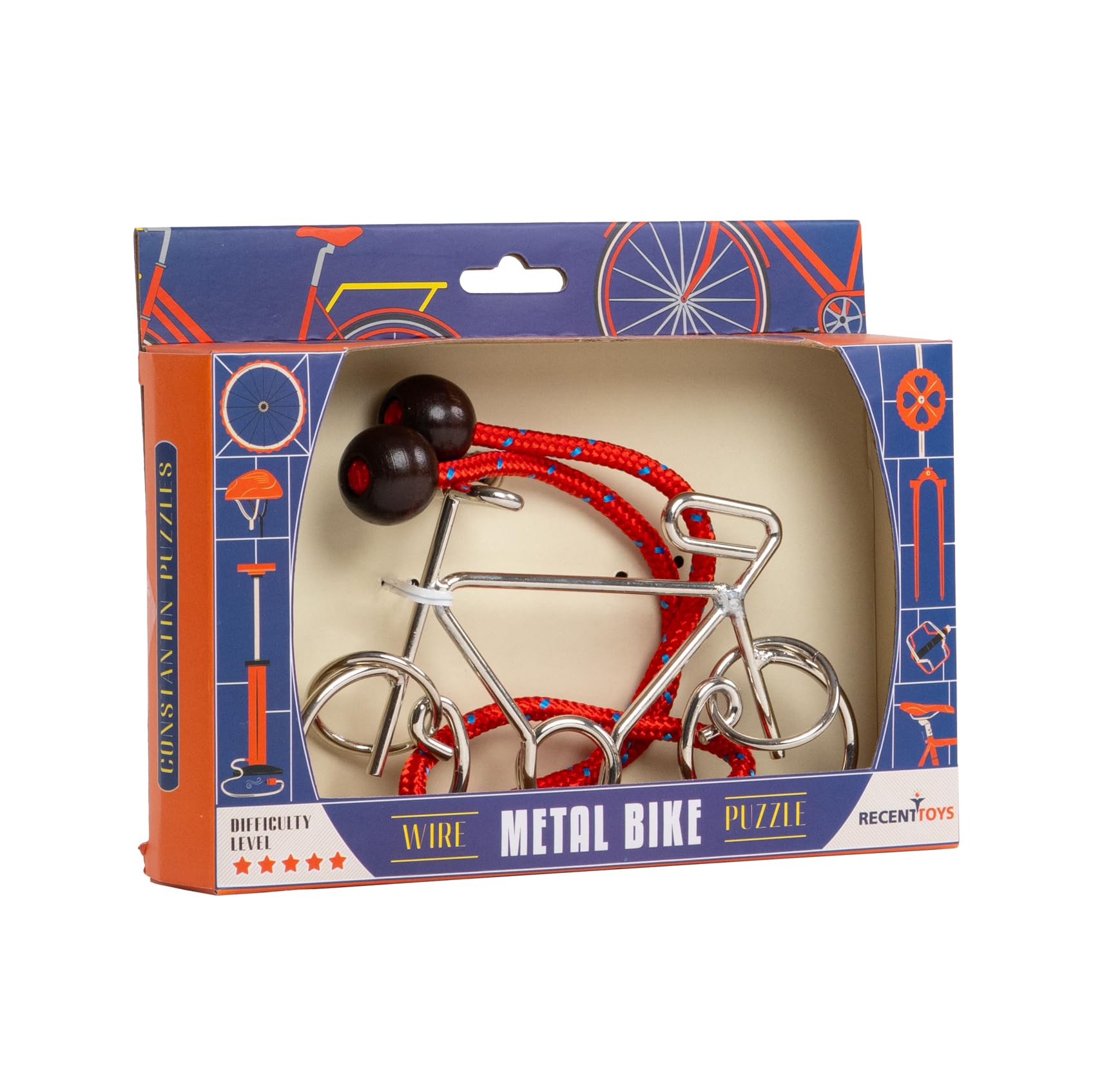 Recent Toys Constantin Metal Bike Puzzle Brainteaser - Advanced Problem Solving Fun for Ages 14 - Up