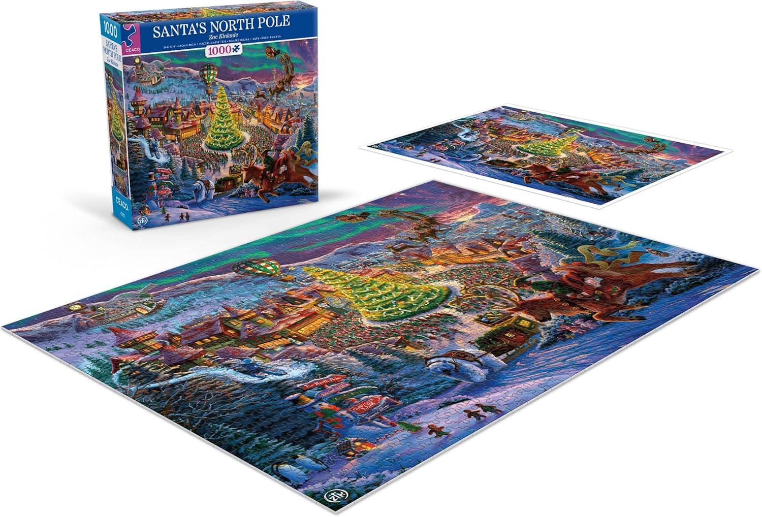 Ceaco - Santa's North Pole - 1000 Piece Christmas Jigsaw Puzzle