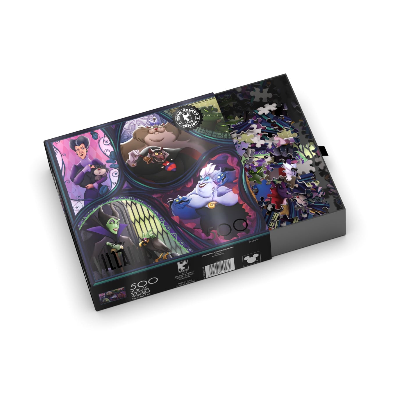 Buffalo Games - Disney - Disney: Villains Pets - 500 Piece Jigsaw Puzzle for Adults -Challenging Puzzle Perfect for Game Nights - Finished Size is