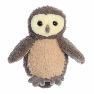 Aurora® Adorable Mini Flopsie™ Woodland Babies - Owlet™ Stuffed Animal - Mini Companions Ready for Playful Adventures - for Kids All Ages, Toddlers
