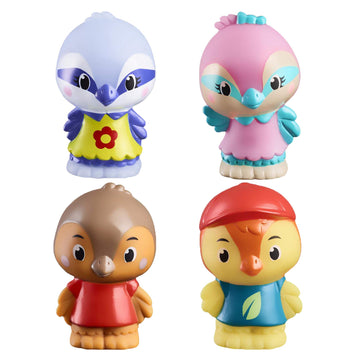 Fat Brain Toys Timber Tots Twitwit Family Set of 4 - Classic Imaginative Play for Ages 2+