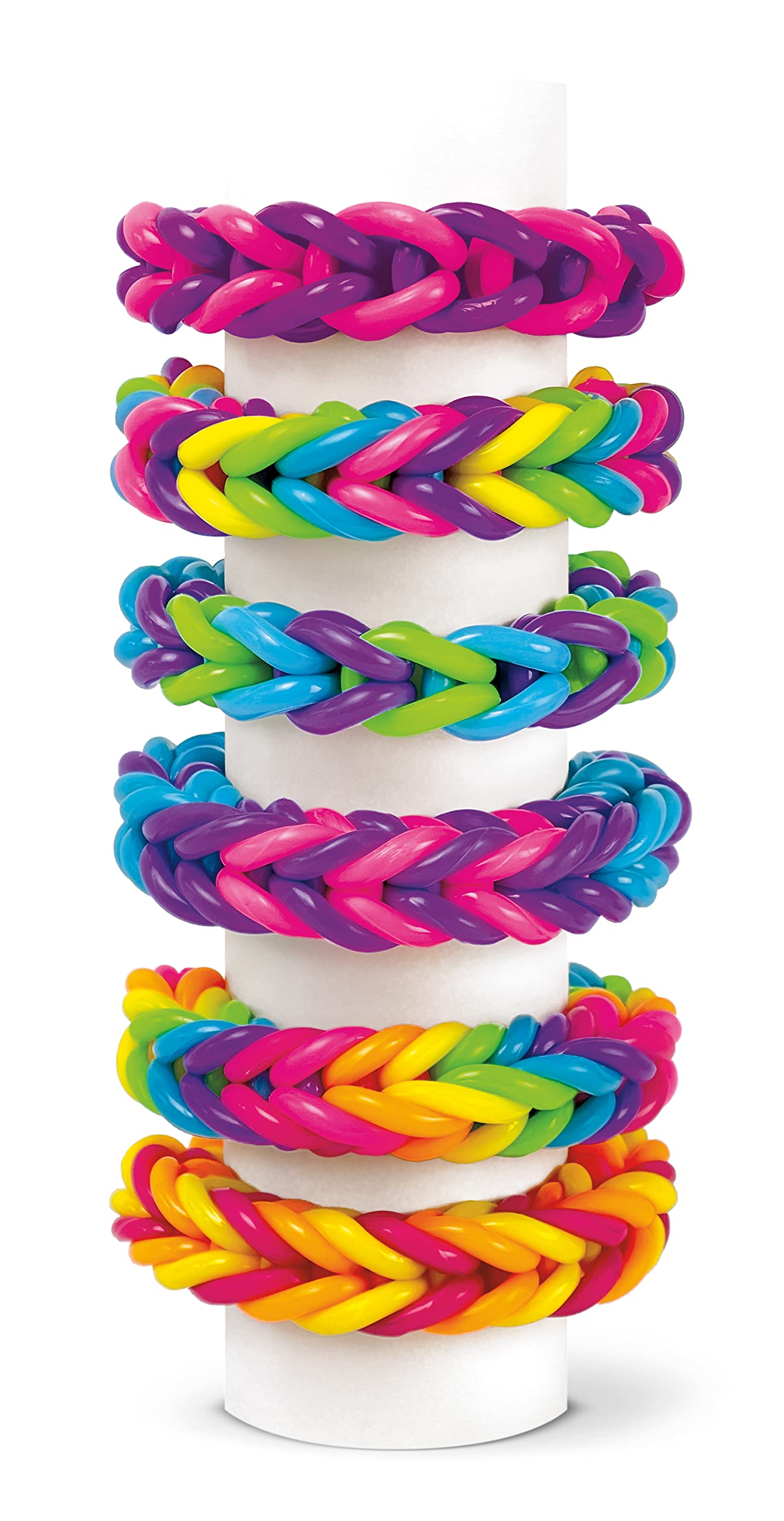 Shimmer 'n Sparkle Squish Magic Bubble Bands Loom Band Making kit, Friendship Bracelets Crafting Toy Rubber Bands Set