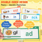 Phonics Flash Cards Word Family Build Book Set - 30 Read and Rhyme Flip Books, Learn to Read Phonics Flip Books, Sight Words Flash Cards Kindergarten
