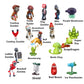 JHESAO 18PCS Plants and Zombies PVZ Toys Set Action Figures PVC Toy New, Great Gifts for Kids and Fans, Birthday and Party New