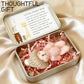 Roioiow 2 Pieces My Little Worry Bear in Tin Box- Plush Teddy Pocket Hug with Greeting Cards for Support, Relationship Gifts for Friends, Colleagues