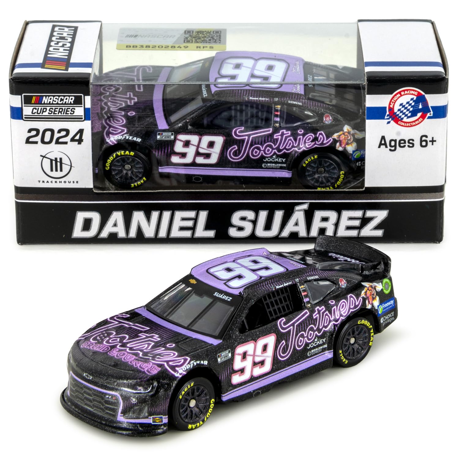 Lionel Racing Daniel Suarez 2024 Tootsies Orchid Lounge Diecast Car 1:64 Scale