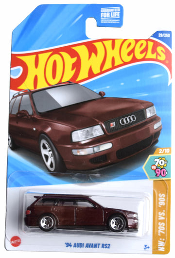 Hot Wheels '94 Audi Avant RS2, HW '70s VS '90s 2/10 [deep red] 29/250