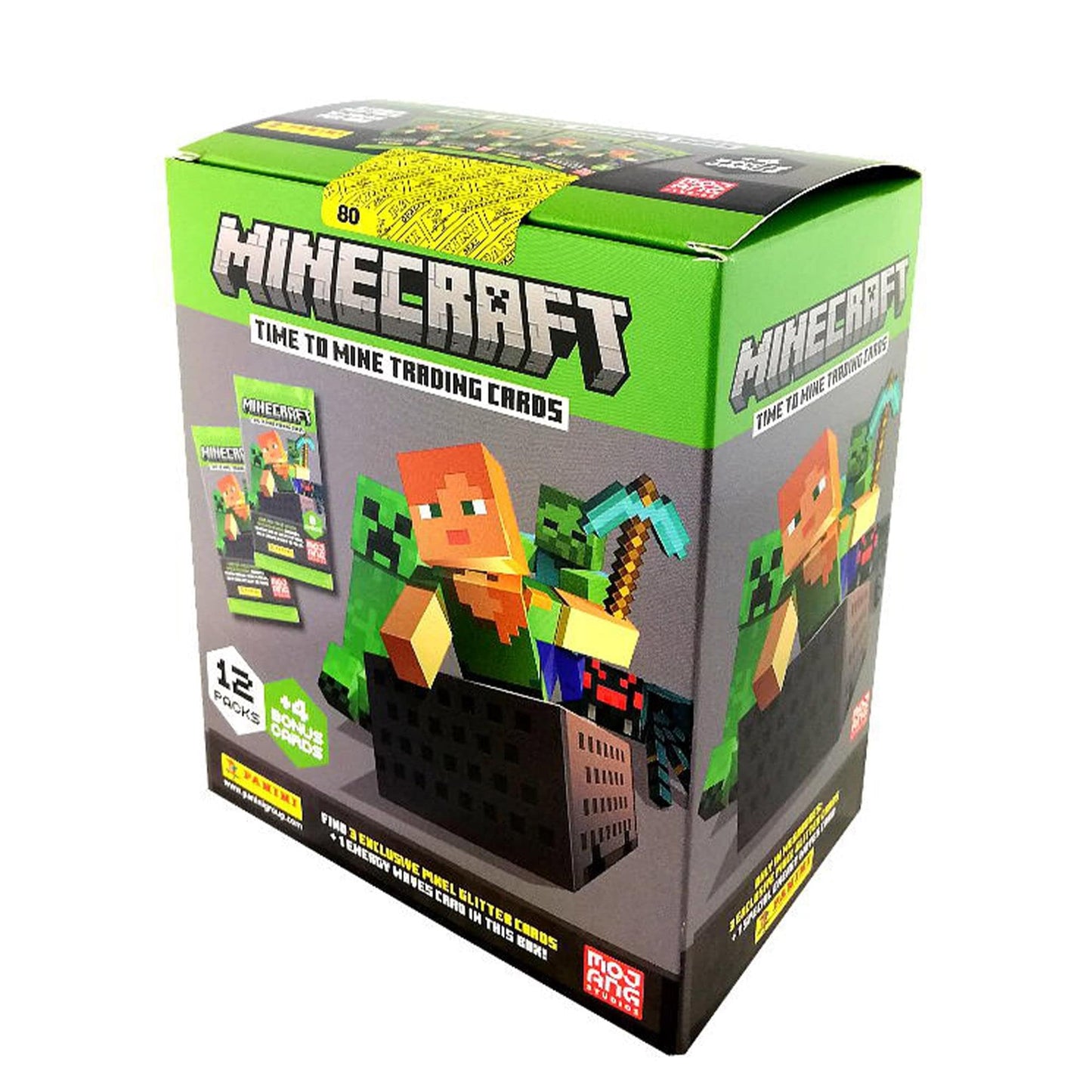 Panini Minecraft Mega Box - Official Trading Cards, 72 Cards per Box, Exclusive Foil Parallels, Rare Inserts, Great Gift for Kids & Gamers