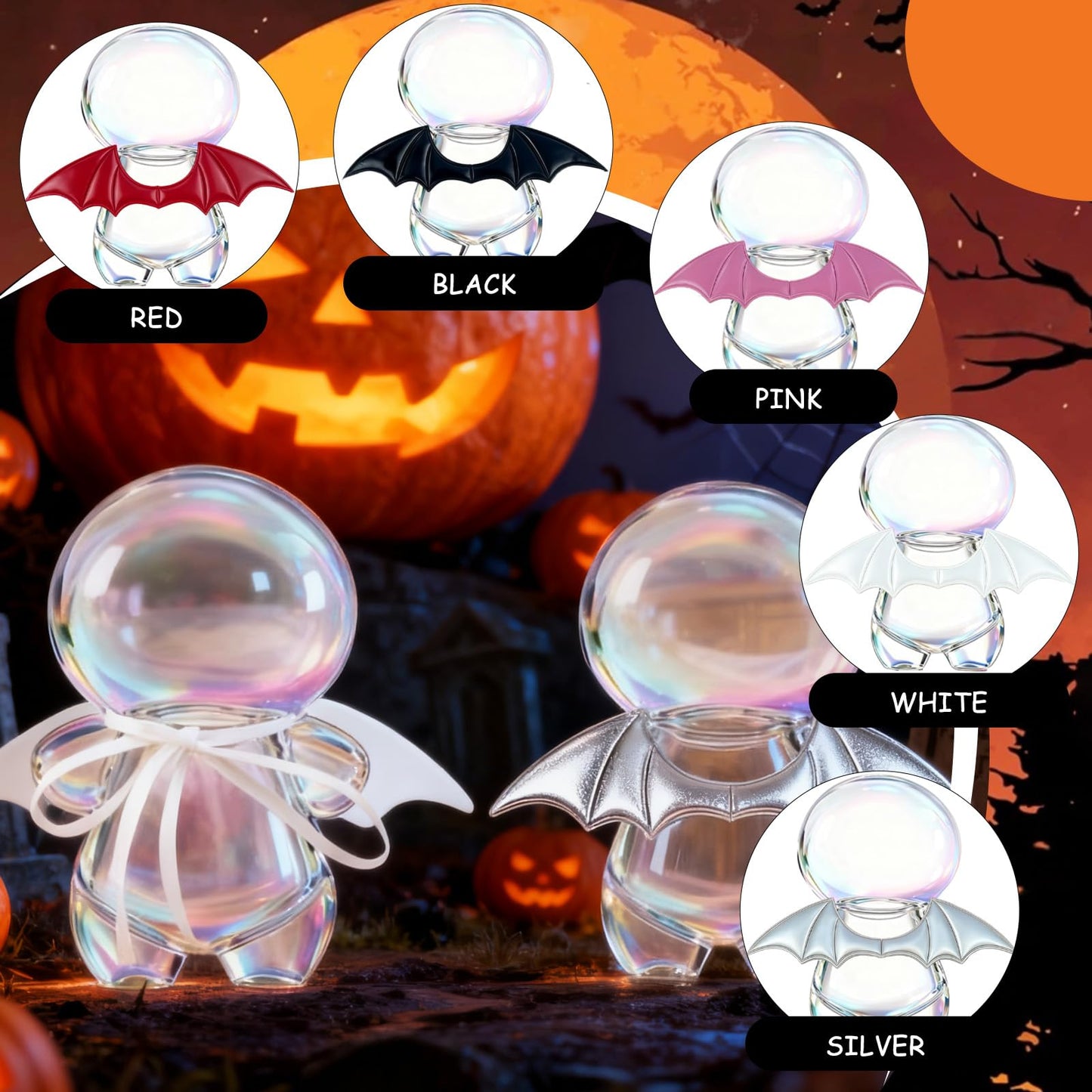 Creative Doll Accessories, 5-Piece Set of Adorable Wings, Suitable for Dolls Between 3.94-6.69 Inches (10-17 Cm), Rope-Bound, Giving Them a Pair