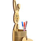 eSplanade DIY Wooden 3D Puzzle Rabbit - Desk Organizer, Pen Stand - Easy to Assemble