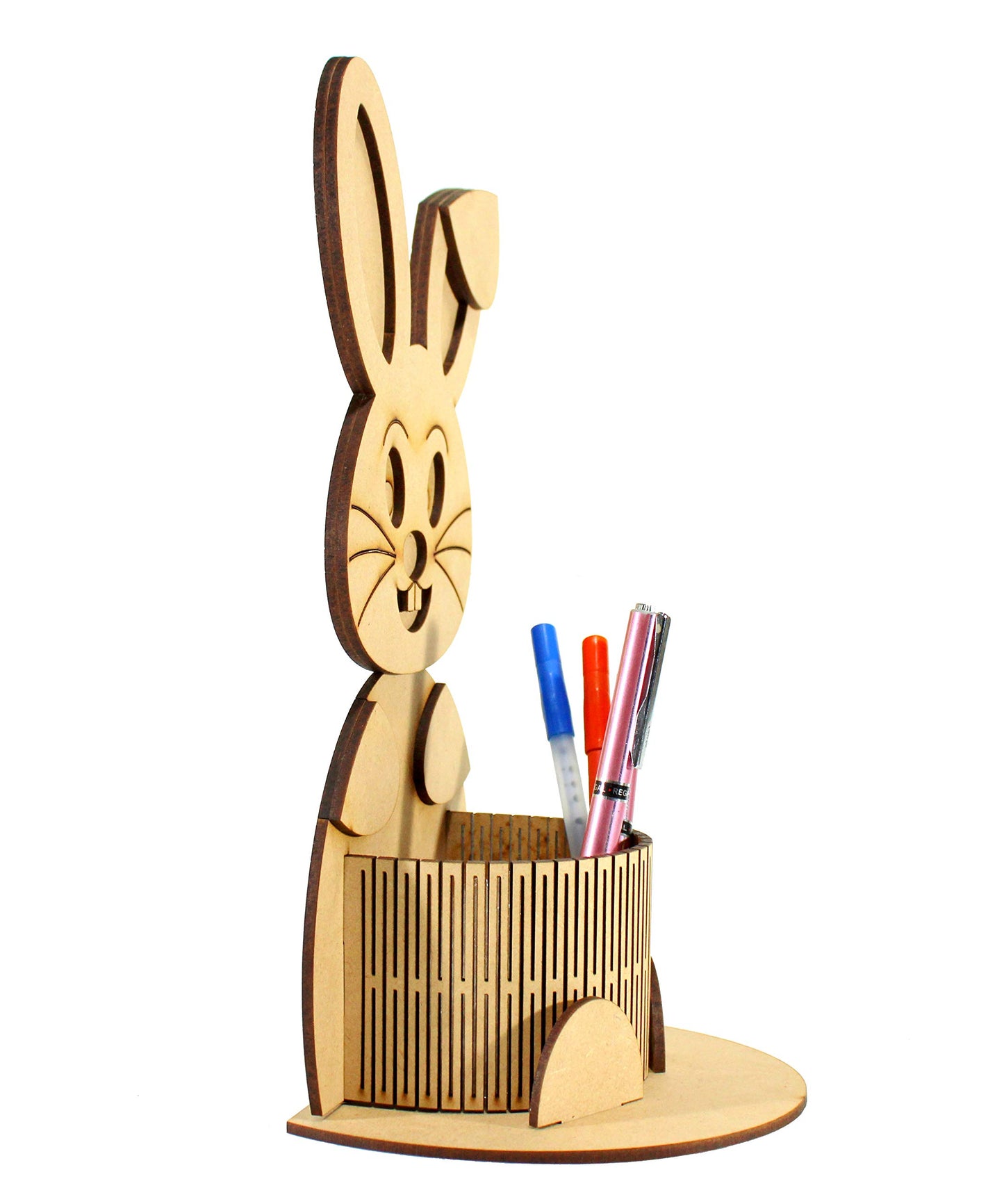 eSplanade DIY Wooden 3D Puzzle Rabbit - Desk Organizer, Pen Stand - Easy to Assemble