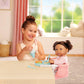 LullaBaby - Doll Clip On Table Seat - 14-inch Baby Doll Accessories - Bib & Pretend Food - Imaginative Play - Toy for Kids 2 Years +