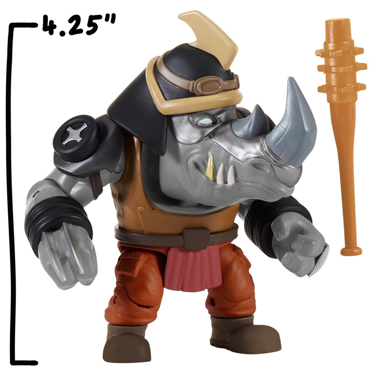 Tales of the Teenage Mutant Ninja Turtles TMNT Battle Arena Action Figure (Rocksteady, Tales of the Teenage Mutant Ninja Turtles TMNT Battle Arena