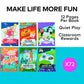 Fun Express 5" x 7" 12 pg. Bulk 72 Pc. Coloring Pages & Puzzles Activity Pad Assortment, Classroom, Dental and Medical Office Waiting Room Activities