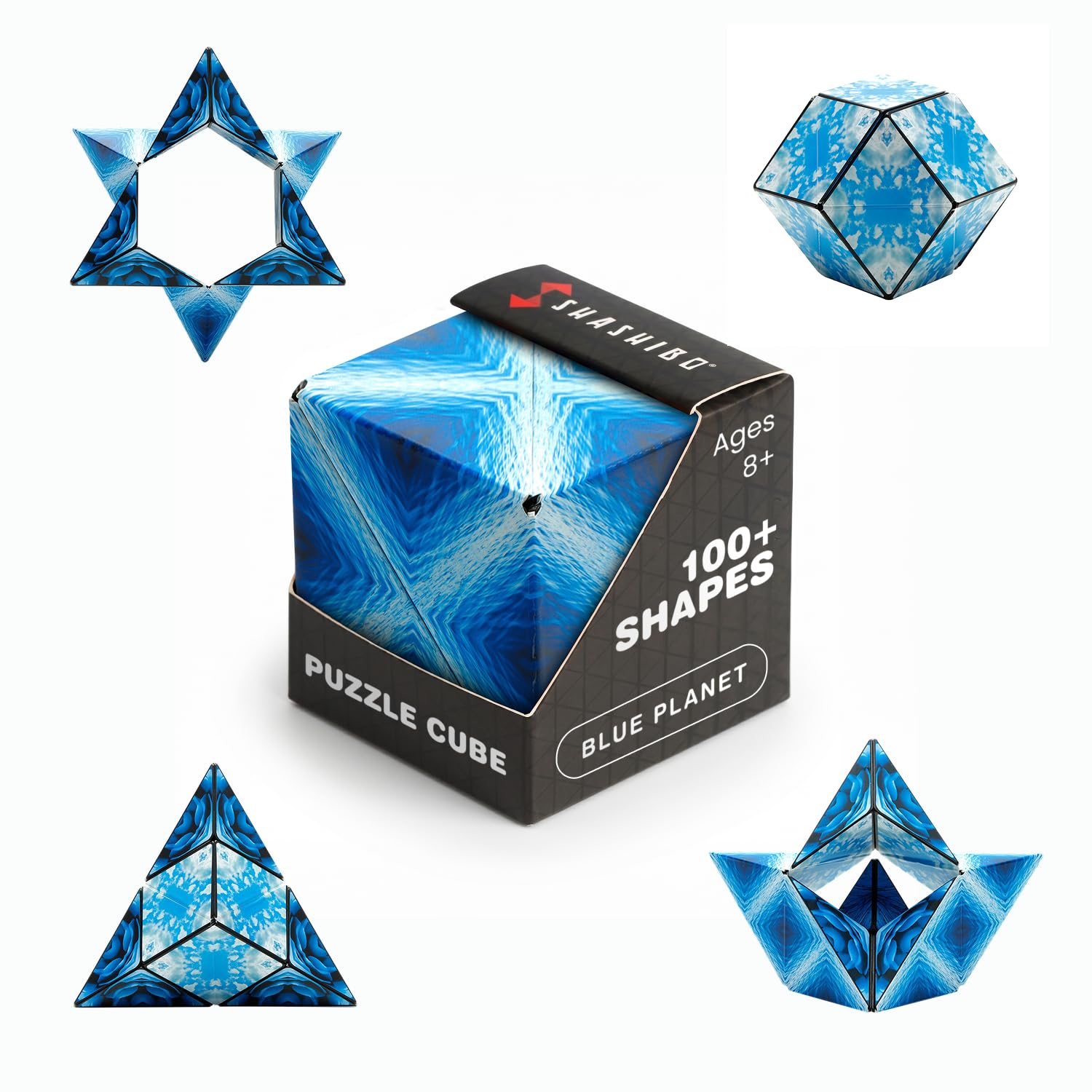 Shashibo DODECA Magnetic Puzzle Cube, Sensory Fidget Toy for Adults & Kids, Stress Relief Fidget Toy for All Ages, Cool Fidget Toys for Desk, Shape