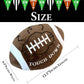 GiftExpress 12-Inch Plush Football Throw Pillow - Stuffed Soft Toy, Game Day Room Decor, Football Theme Cushion for Kids & Sports Fans